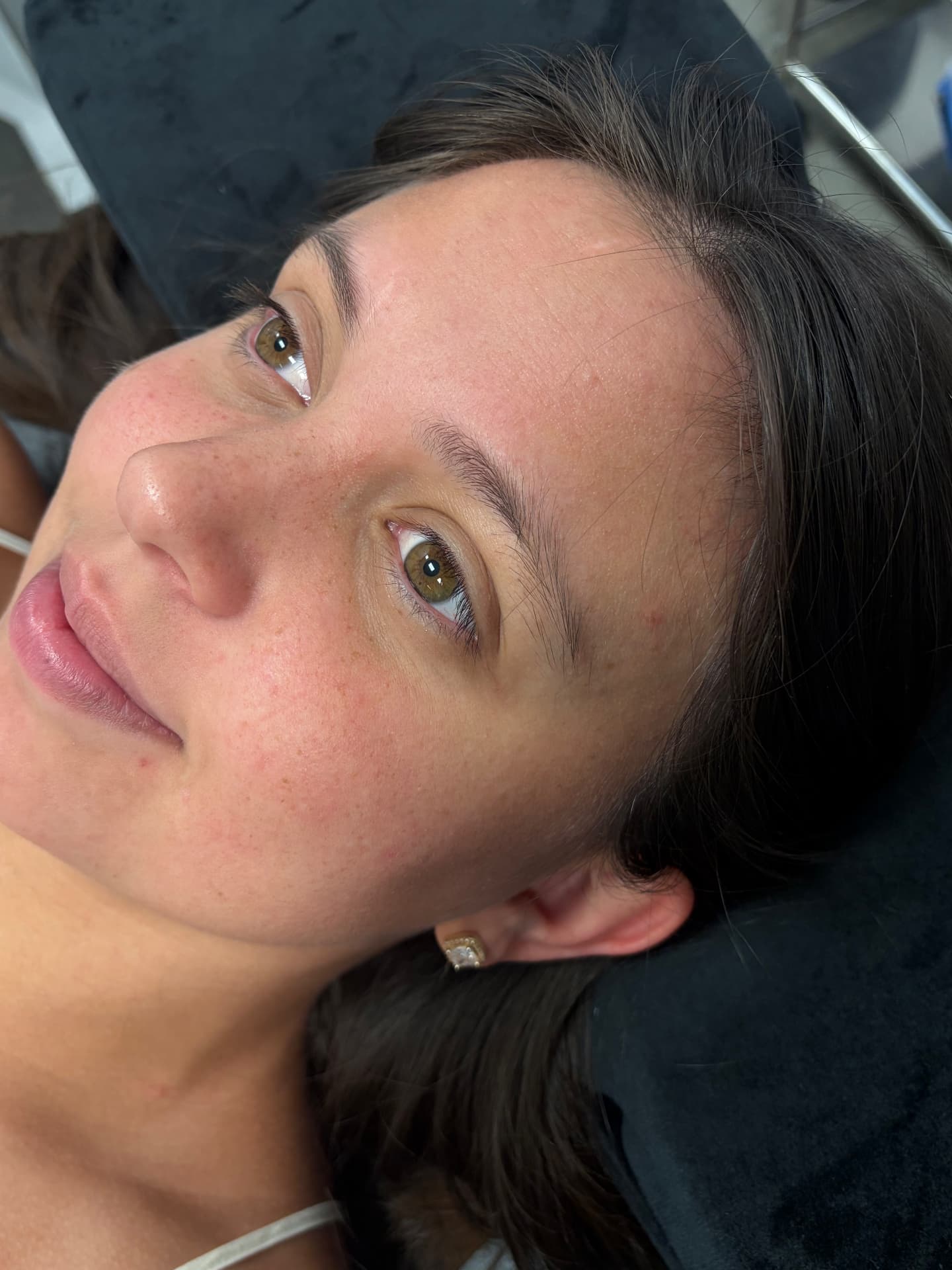 Brow lamination before and after — before