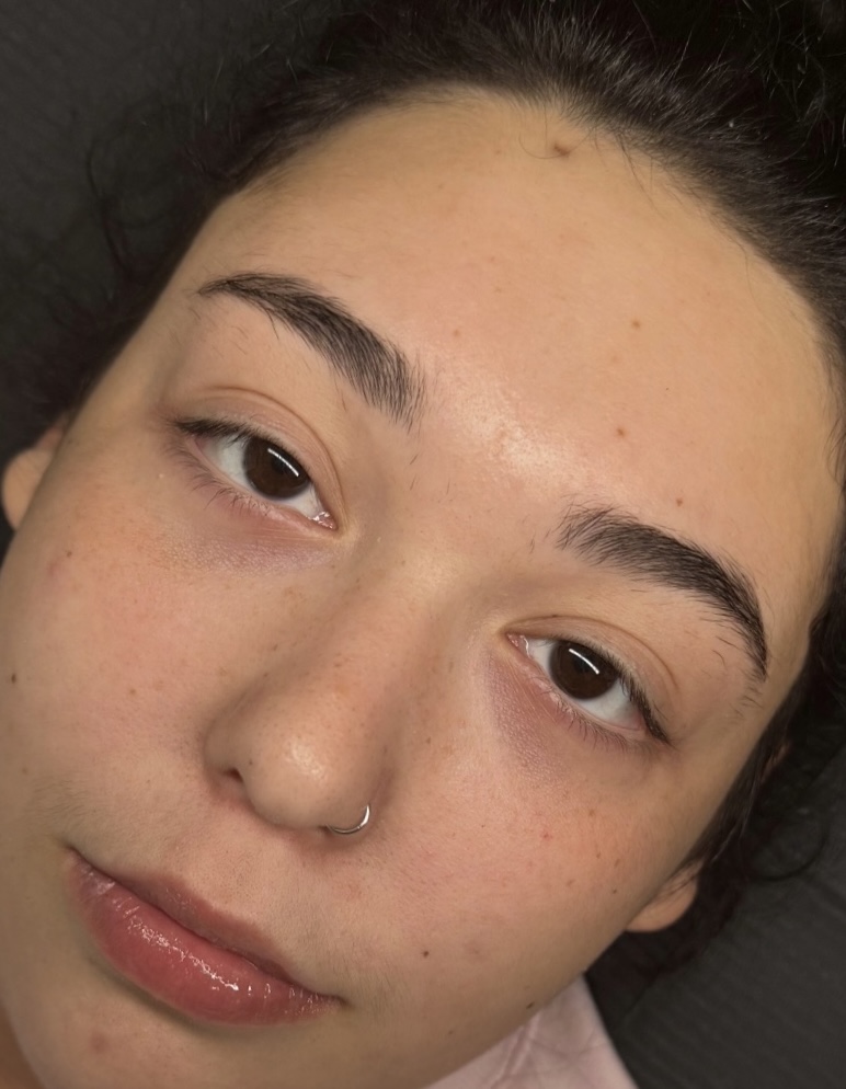 Volume lash set before and after — before